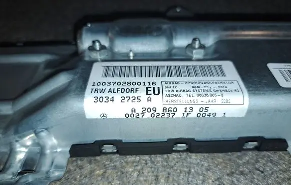 Front door airbag
