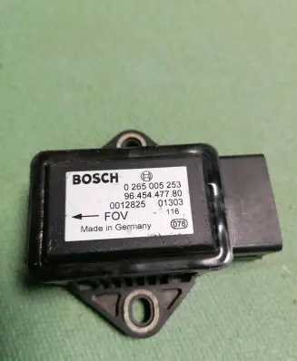 Peugeot 307 ESP acceleration yaw rate sensor 9645447780 0012825 0265005253
