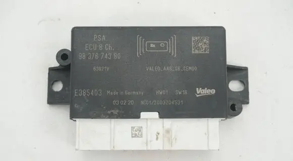Peugeot 2008 II Parking PDC control unit/module 9837674380