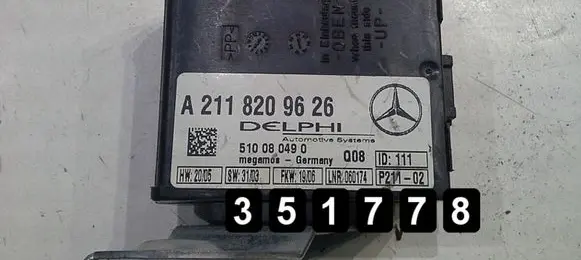 Mercedes-Benz E W211 Engine control unit/module 2118209626