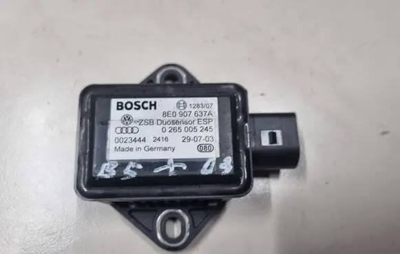 Volkswagen PASSAT B5.5 ESP acceleration yaw rate sensor 8E0907637A 0023444 0265005245