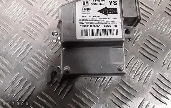 Opel Meriva A Airbag control unit/module 13203620
