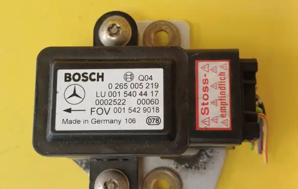 ESP acceleration yaw rate sensor