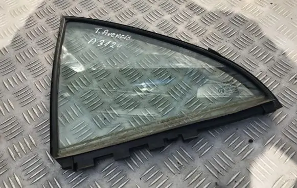 Rear vent window glass