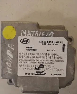 Hyundai Matrix Airbag control unit/module 69D0104LUMK 12210169 9591017100