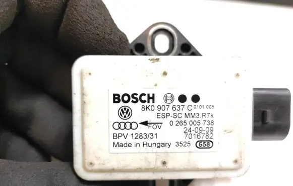 Audi Q5 SQ5 ESP acceleration yaw rate sensor 8K0907637C 0265005738