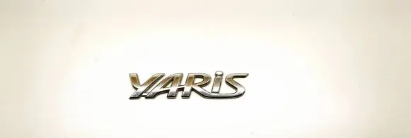 Toyota Yaris Rear loading door model letters 