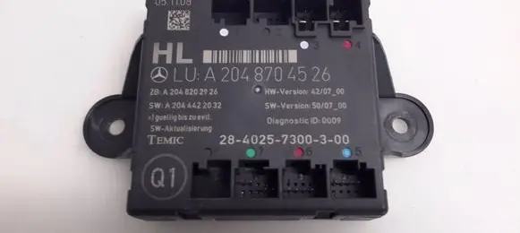 Mercedes-Benz C W204 Door control unit/module A2048704526