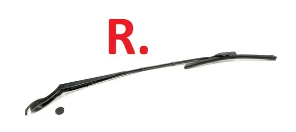 Front wiper blade arm