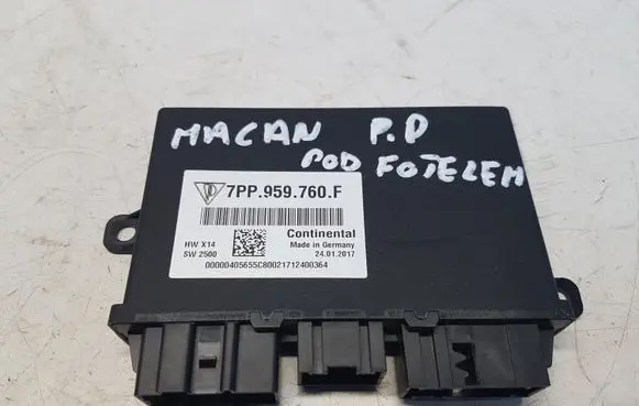 Porsche Macan (95B) Seat control module 7pp959760f