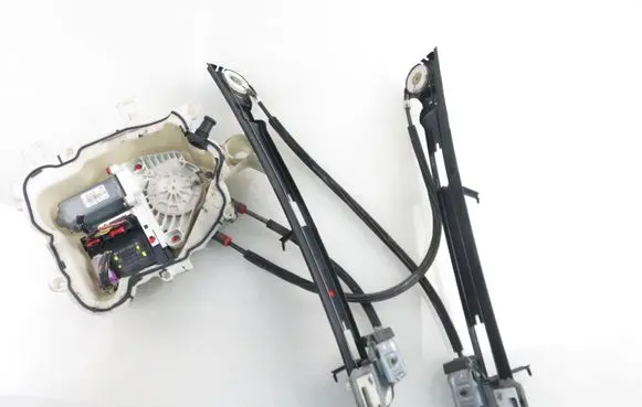 Front door window regulator with motor
