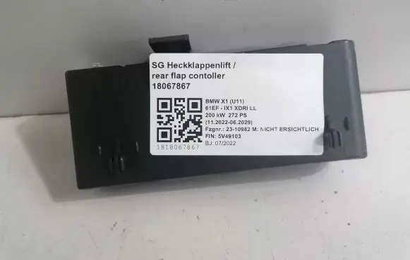 BMW X1 U11 Tailgate/trunk control unit/module 5A676E0