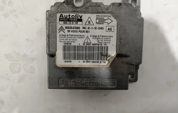 Citroen C4 I Picasso Airbag control unit/module 603726100 9662643980