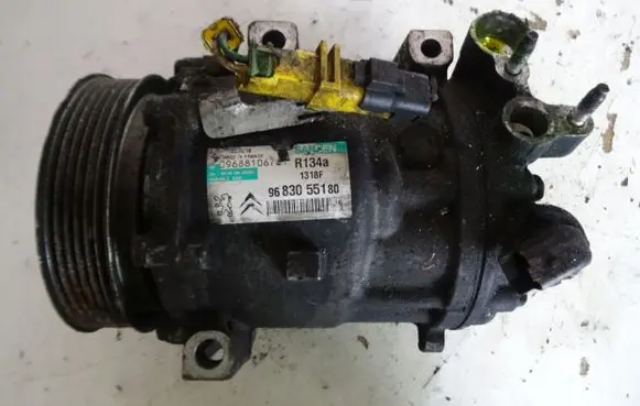 Peugeot 407 Air conditioning (A/C) compressor (pump) 9683055180