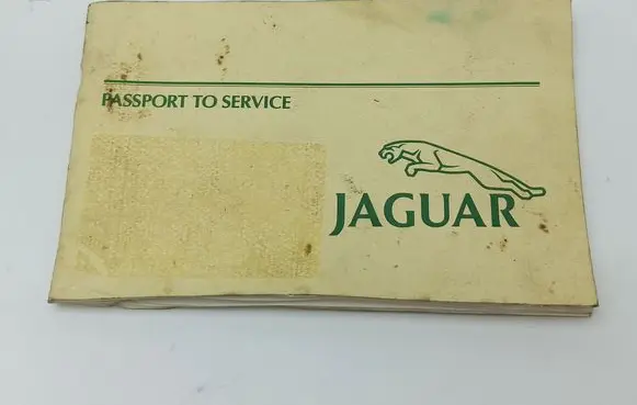 Jaguar XJS Owners service history hand book 