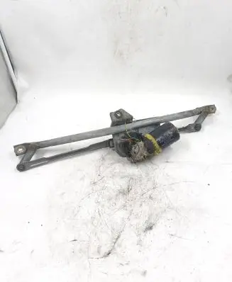 Front wiper linkage and motor