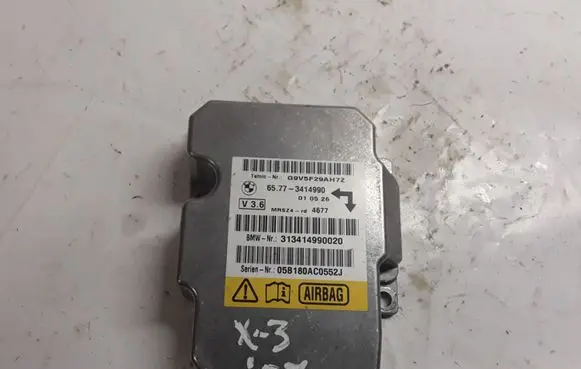 BMW X3 E83 Airbag control unit/module 65773414990 313414990020 05B180AC0552J