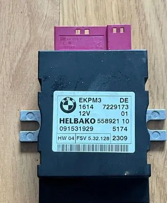 BMW 3 E92 E93 Fuel injection pump control unit/module 7229173 16147229173