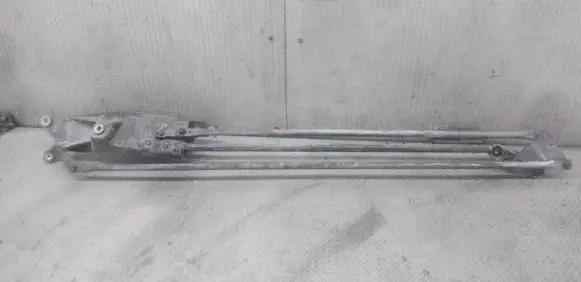 Front wiper linkage and motor