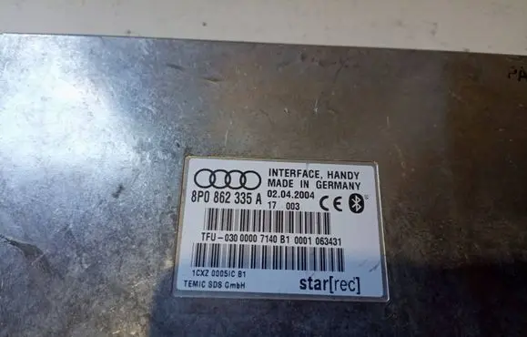 Audi A4 S4 B7 8E 8H Bluetooth control unit module 8P0862335A 1CXZ00051C