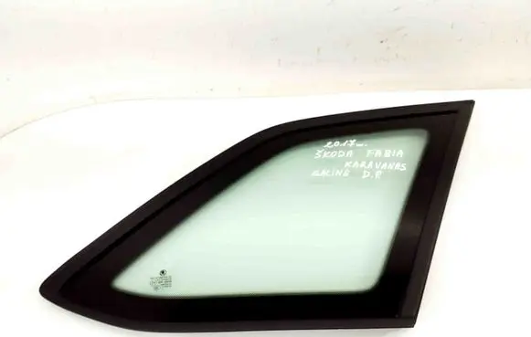 Rear vent window glass