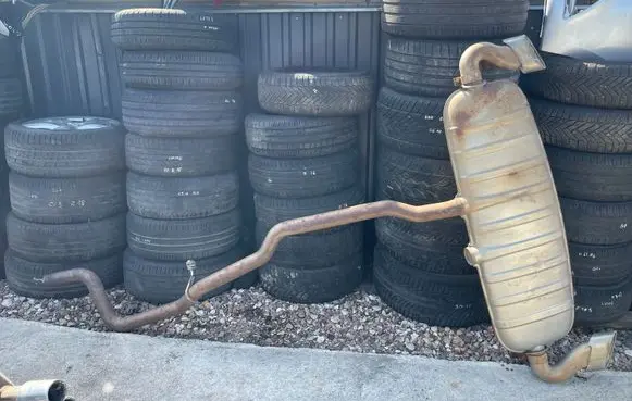 Volkswagen Touareg I Muffler/silencer 