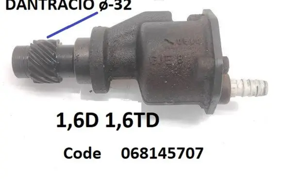 Volkswagen Polo II 86C 2F Vacuum pump 068145707