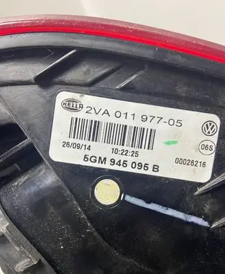 Volkswagen Golf VII Rear/tail lights 5GM945095B 2VA01197705 00026216