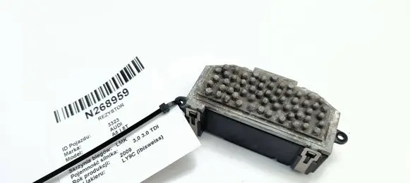 Audi A5 8T 8F Heater blower motor/fan resistor 8K0820521B