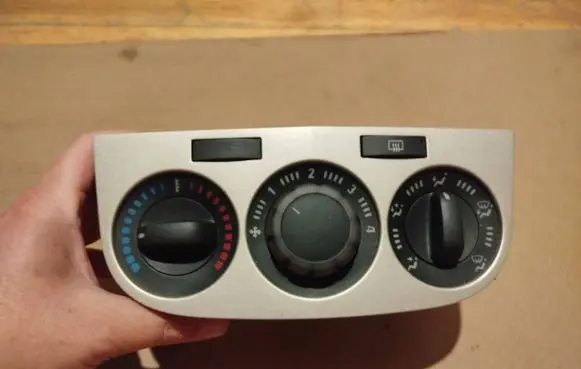 Opel Corsa D Climate control unit 16774010 466119570 167740100