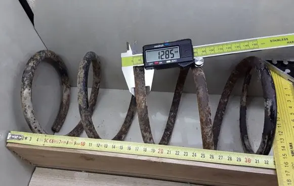 Front coil spring
