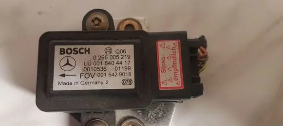 Mercedes-Benz A W168 ESP acceleration yaw rate sensor 0265005219 LU0015404417 001053601199