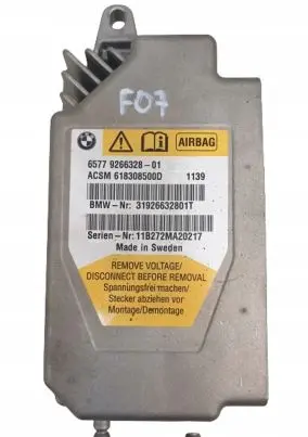 BMW 5 GT F07 Airbag control unit/module 9266328