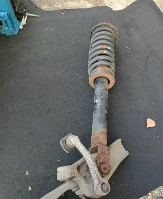 Jaguar XF X250 Rear shock absorber with coil spring 