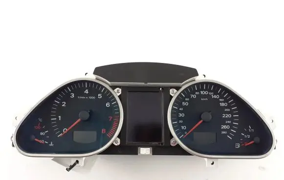 Audi A6 S6 C6 4F Speedometer (instrument cluster) 4F0920901B 4F0910900C