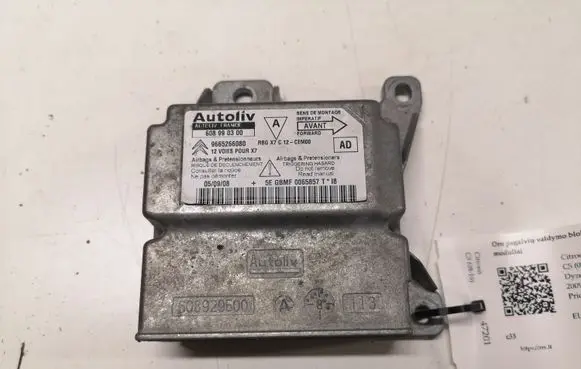 Citroen C5 Airbag control unit/module 608990300 9665266080 608929500