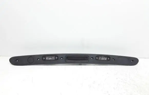 Trunk door license plate light bar
