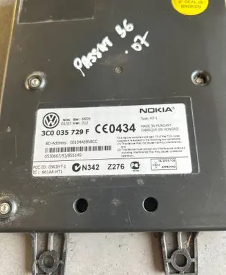 Volkswagen PASSAT B6 Phone control unit/module 3C0035729F N342Z276