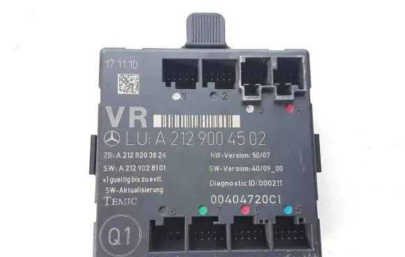 Mercedes-Benz E W212 Door control unit/module A2129004502