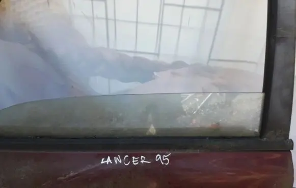 Mitsubishi Lancer Rear door window glass