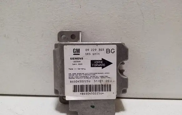 Opel Zafira A Airbag control unit/module 09229303 5WK42926
