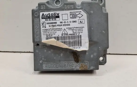 Peugeot 407 Airbag control unit/module 603554600 9655880880