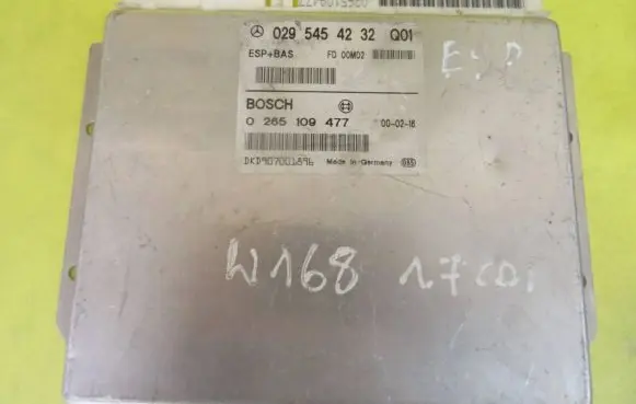 Mercedes-Benz A W168 ESP (stability system) control unit 0265109477 0295454232Q01