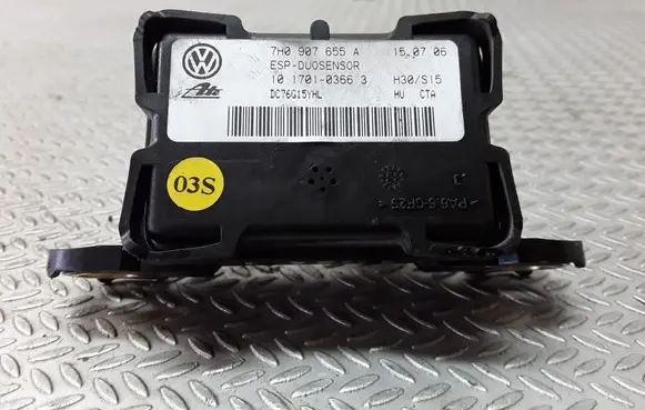 Volkswagen Touran I ESP acceleration yaw rate sensor 7H0907655A