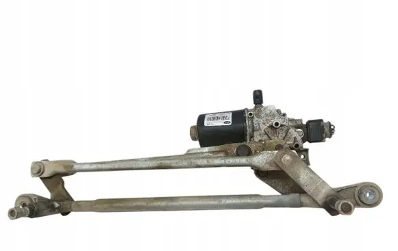 Front wiper linkage and motor