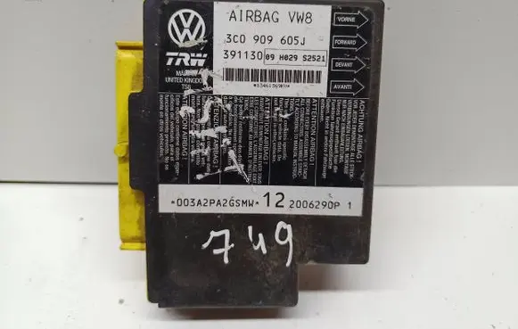 Volkswagen PASSAT B6 Airbag control unit/module 3C0909605J 391130