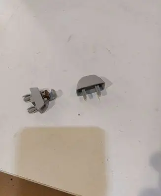 Sun visor clip/hook/bracket
