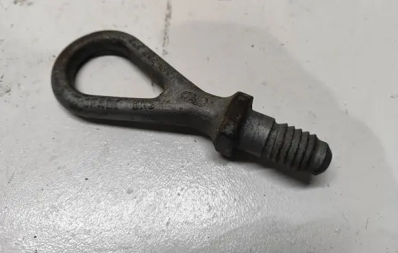 Towing hook eye