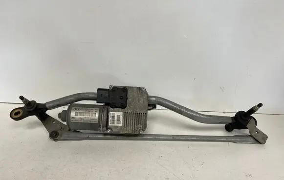 Front wiper linkage and motor