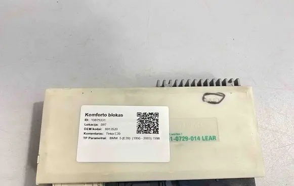 BMW 5 E39 Central body control module 6938461 6922272